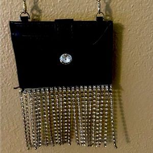 Credit card holder for sale black with fake diamonds